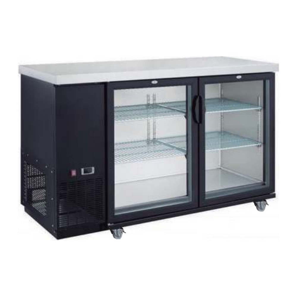 Dukers back bar cooler glass door