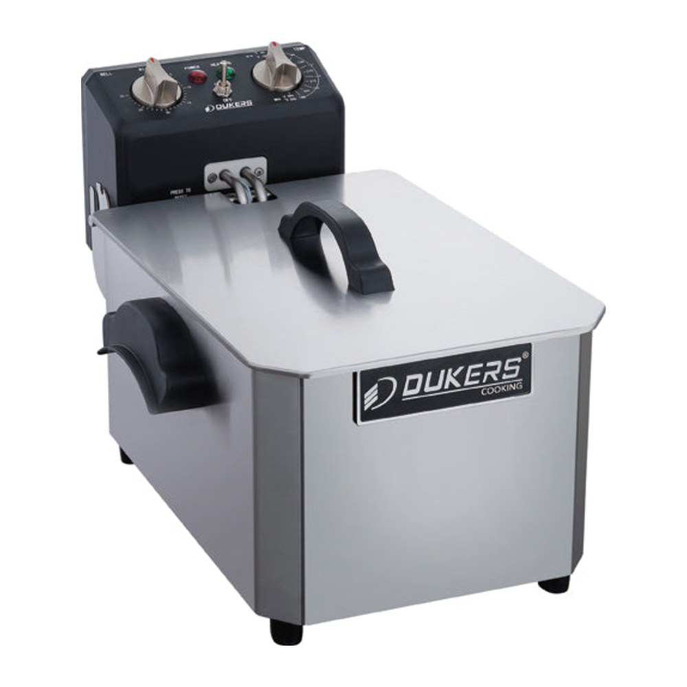 Dukers DCF10E single tank electric countertop fryer