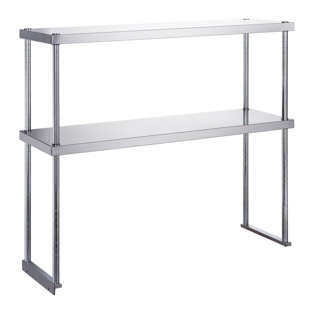Dukers stainless steel double overshelf