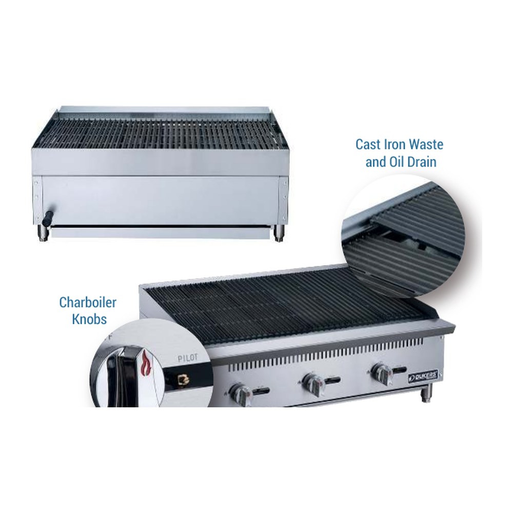 Dukers gas charbroiler