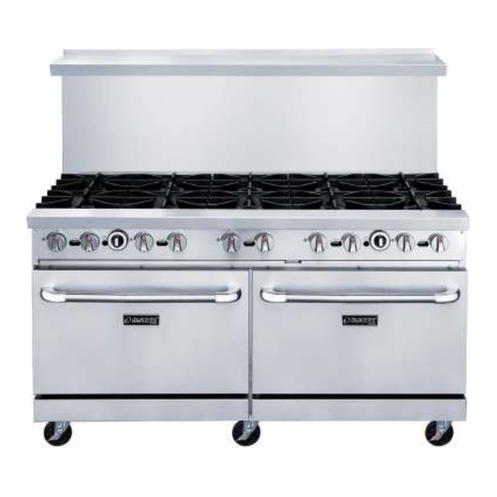 Dukers 60 inch 10 burner gas range with two ovens
