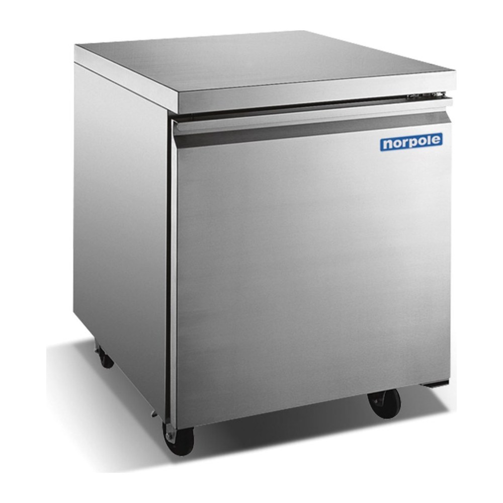 Norpole Undercounter Work Table Refrigerator & Freezer, model NP1F-27UC