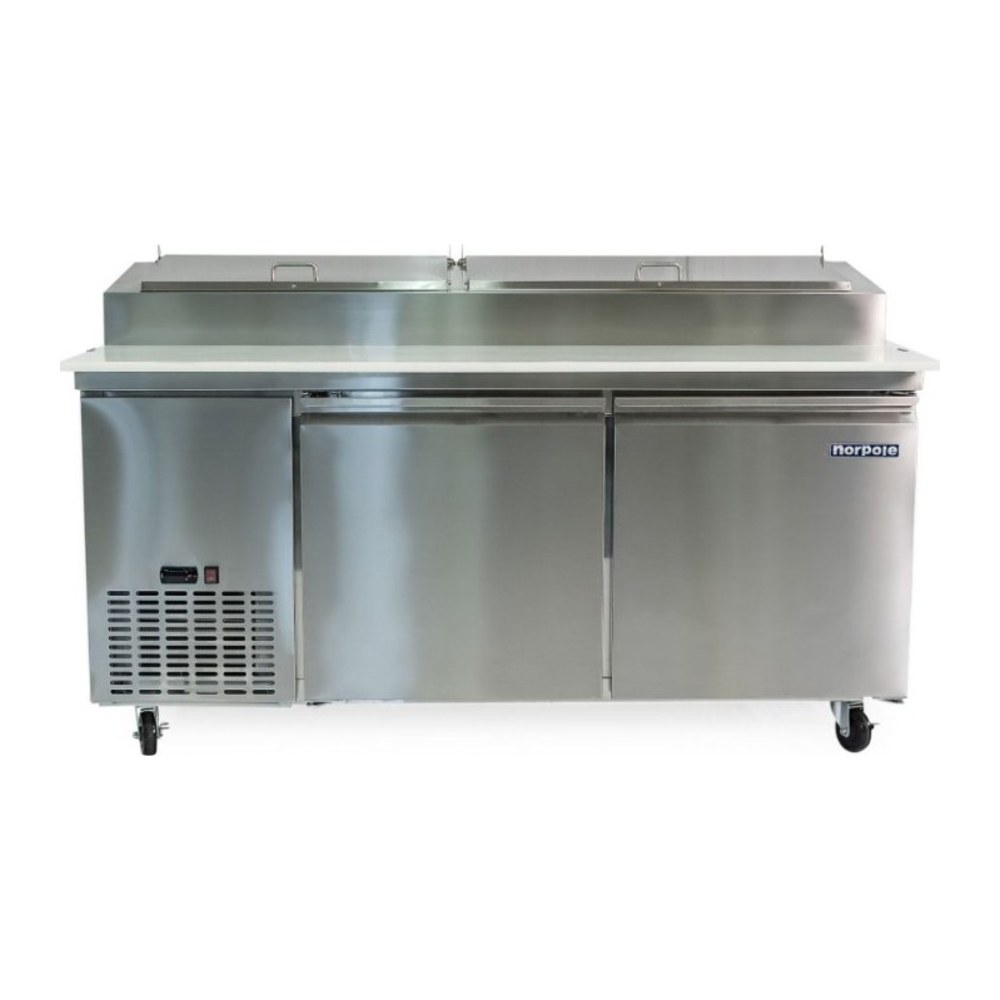 Norpole Pizza Prep Table, model NP2R-PT