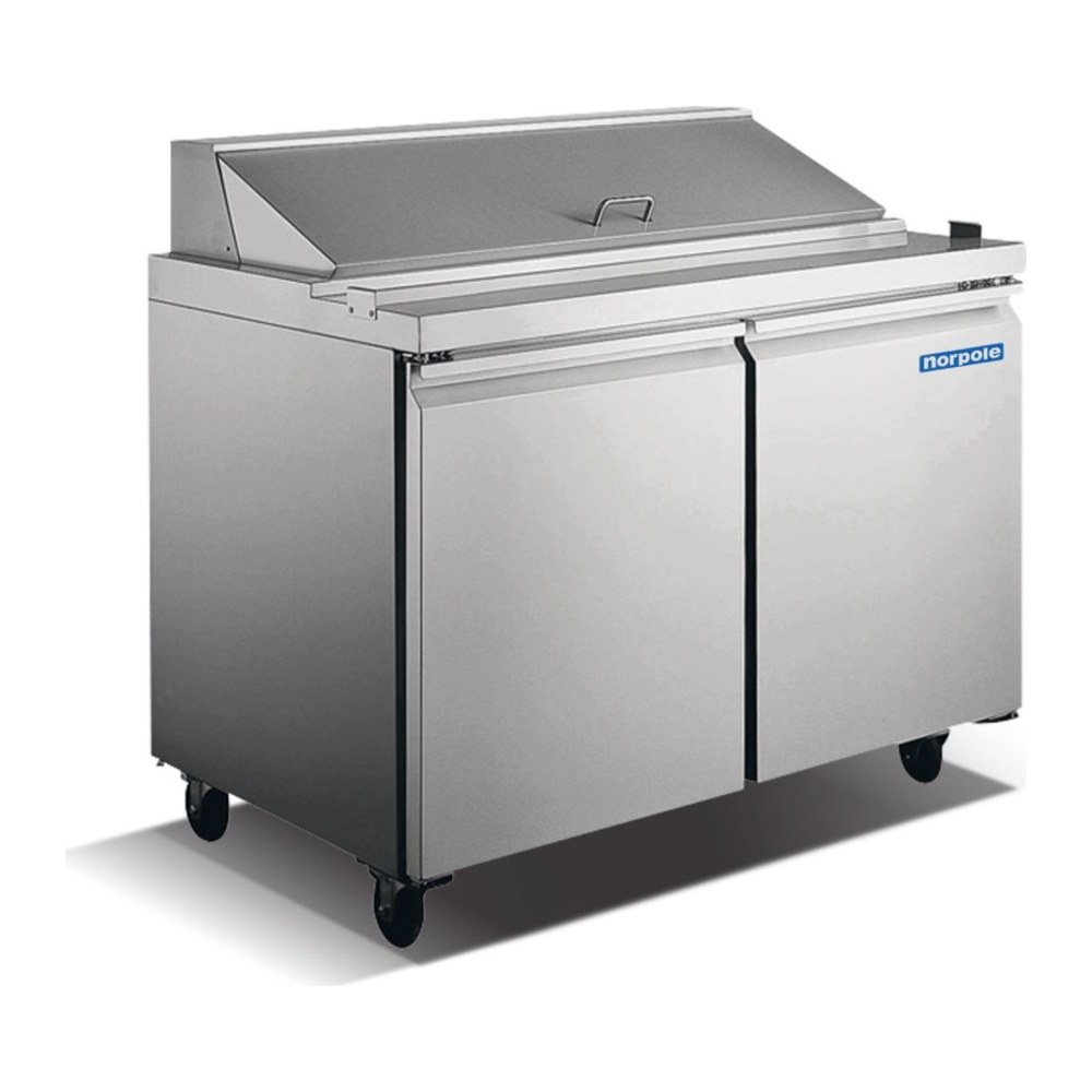 Norpole Sandwich & Salad Prep Table, model NP2R-SW