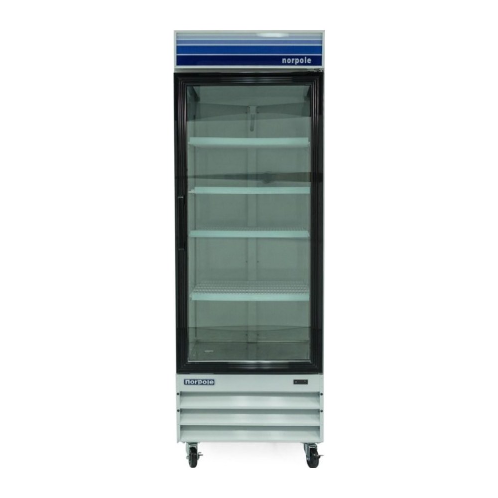 Norpole Glass Door Merchandiser Refrigerator, model NPGR1-S